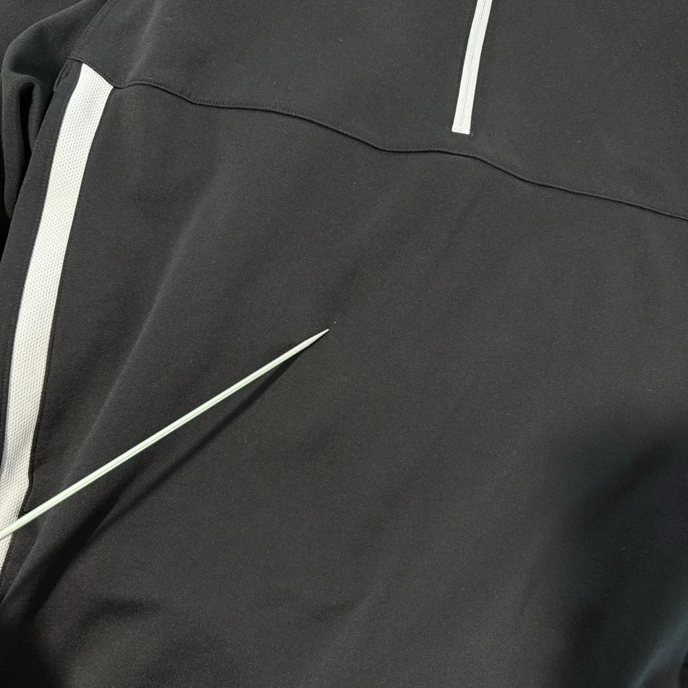 Nike Golf Mens Therma-FIT 1/4 Zip Pullover Size XL Black Performance Activewear